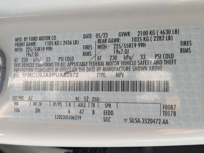 2023 Ford Escape Platinum