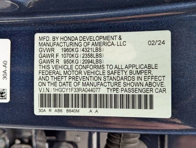 2024 Honda Accord Sedan EX