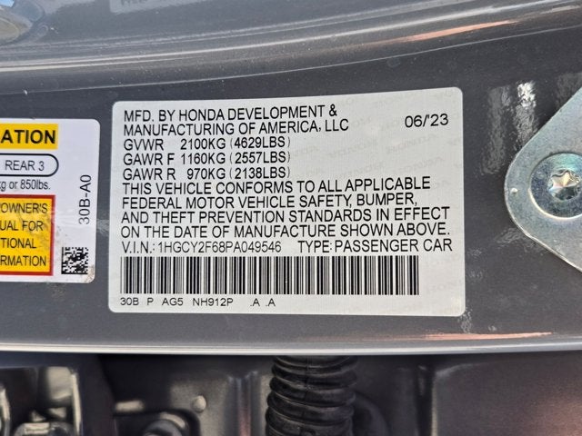 2023 Honda Accord Hybrid EX-L