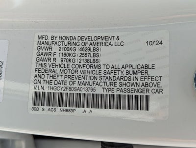 2025 Honda Accord Hybrid Touring