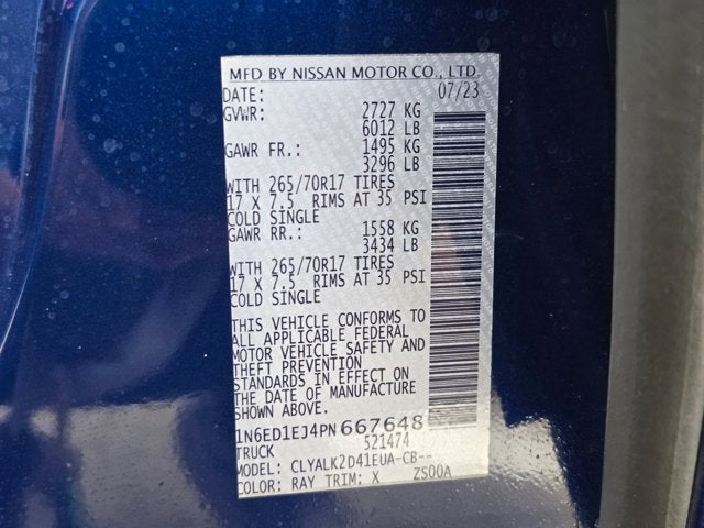 2023 Nissan Frontier PRO-X