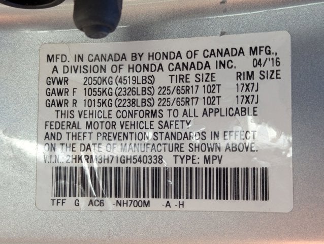 2016 Honda CR-V EX-L