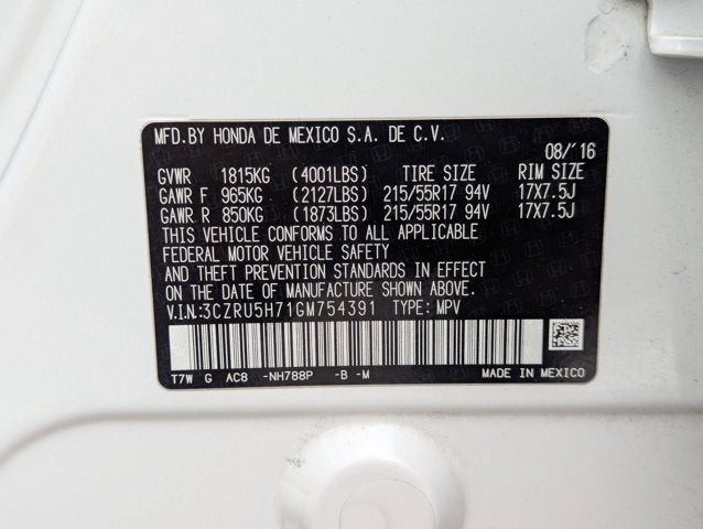 2016 Honda HR-V EX-L w/Navi