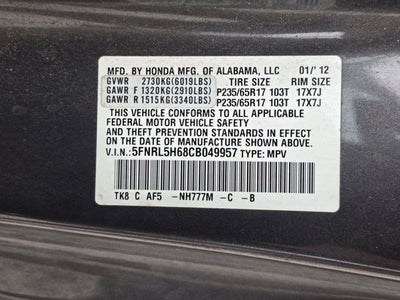 2012 Honda Odyssey EX-L