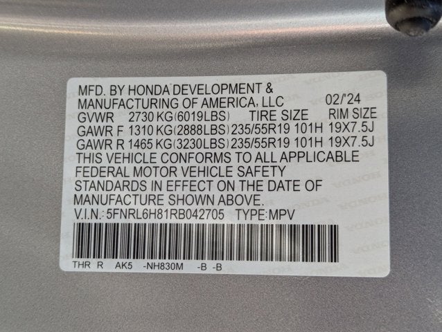 2024 Honda Odyssey Touring