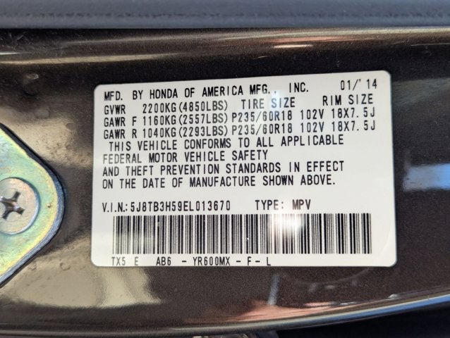 2014 Acura RDX Tech Pkg