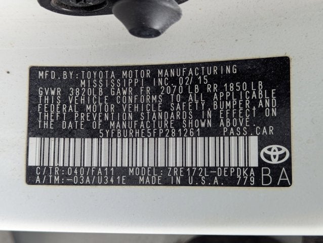 2015 Toyota Corolla LE