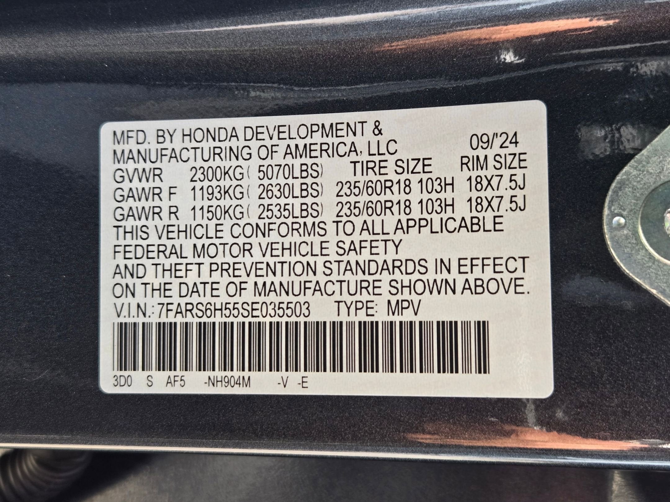 2025 Honda CR-V HYBRID AWD SPORT