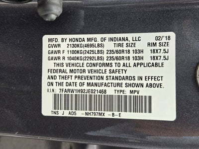 2018 Honda CR-V Touring