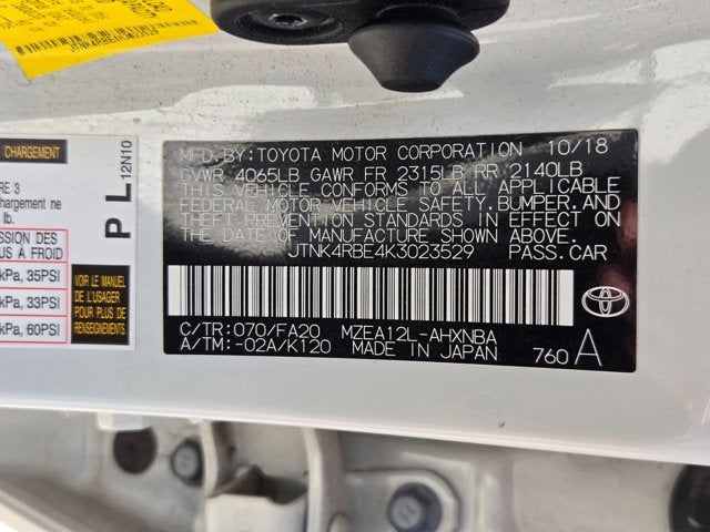 2019 Toyota Corolla Hatchback SE