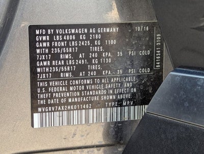 2017 Volkswagen Tiguan Wolfsburg Edition