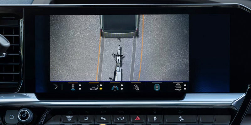 Chevrolet Silverado view of the trailer features on dashboard - Gunn Chevrolet in Selma TX