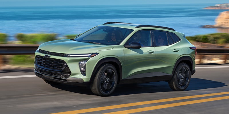 2024 Chevy Trax driving on the road