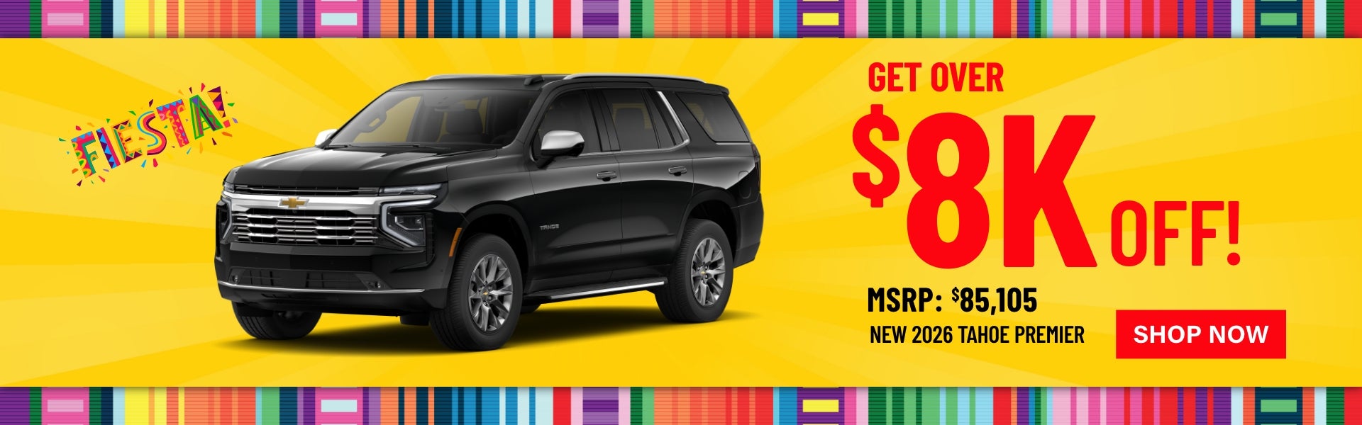 Gunn Chevrolet Tahoe Premier banner