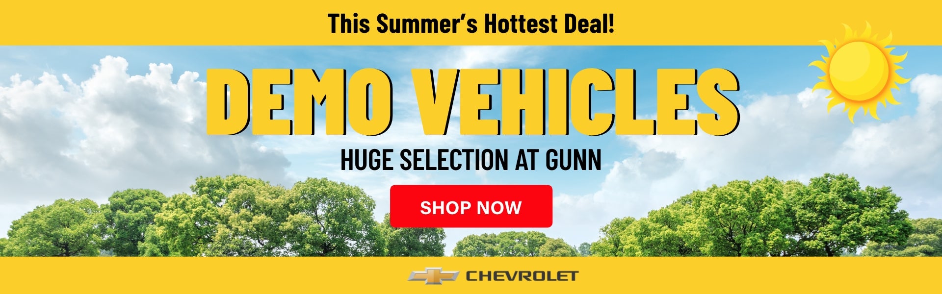 Demo vehicle banner