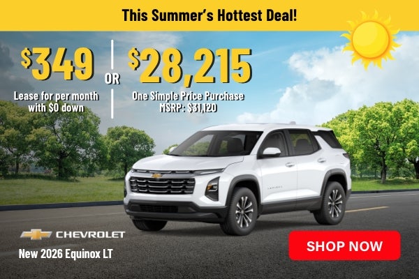 Chevrolet Equinox sales banner