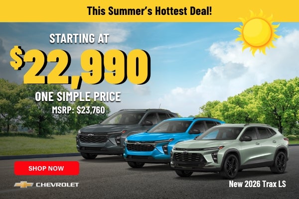Chevrolet Trax sales banner