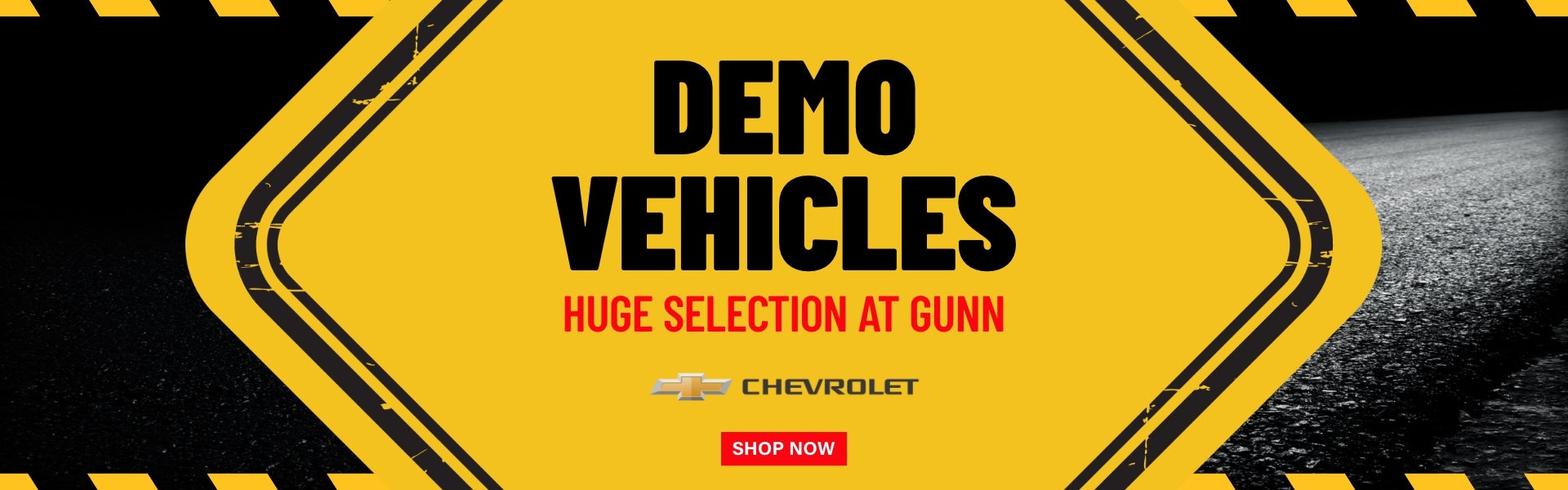 Demo vehicle banner