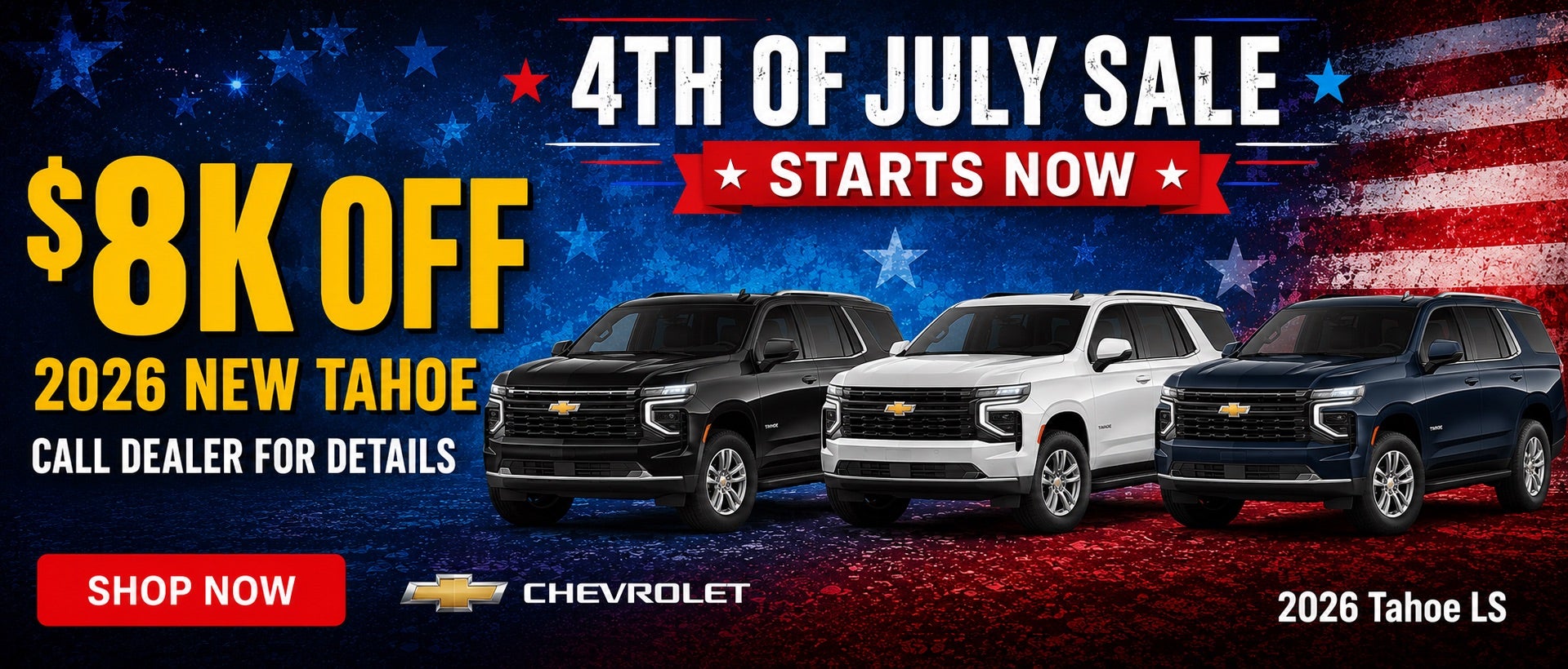 Gunn Chevy Tahoe Banner
