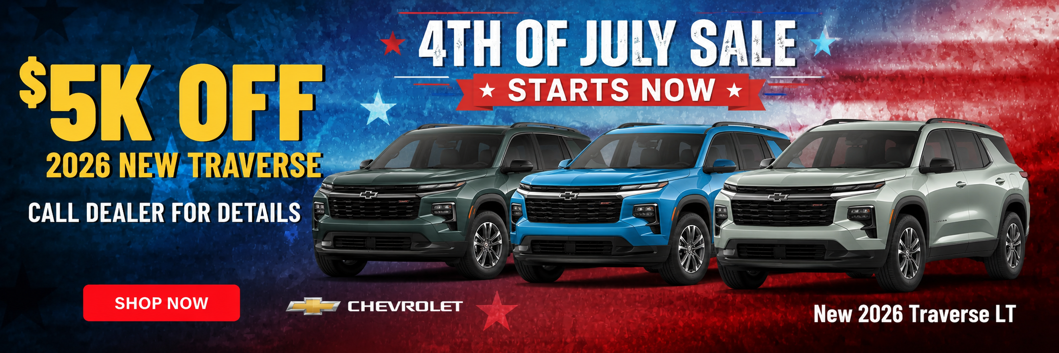 Chevrolet Traverse Banner